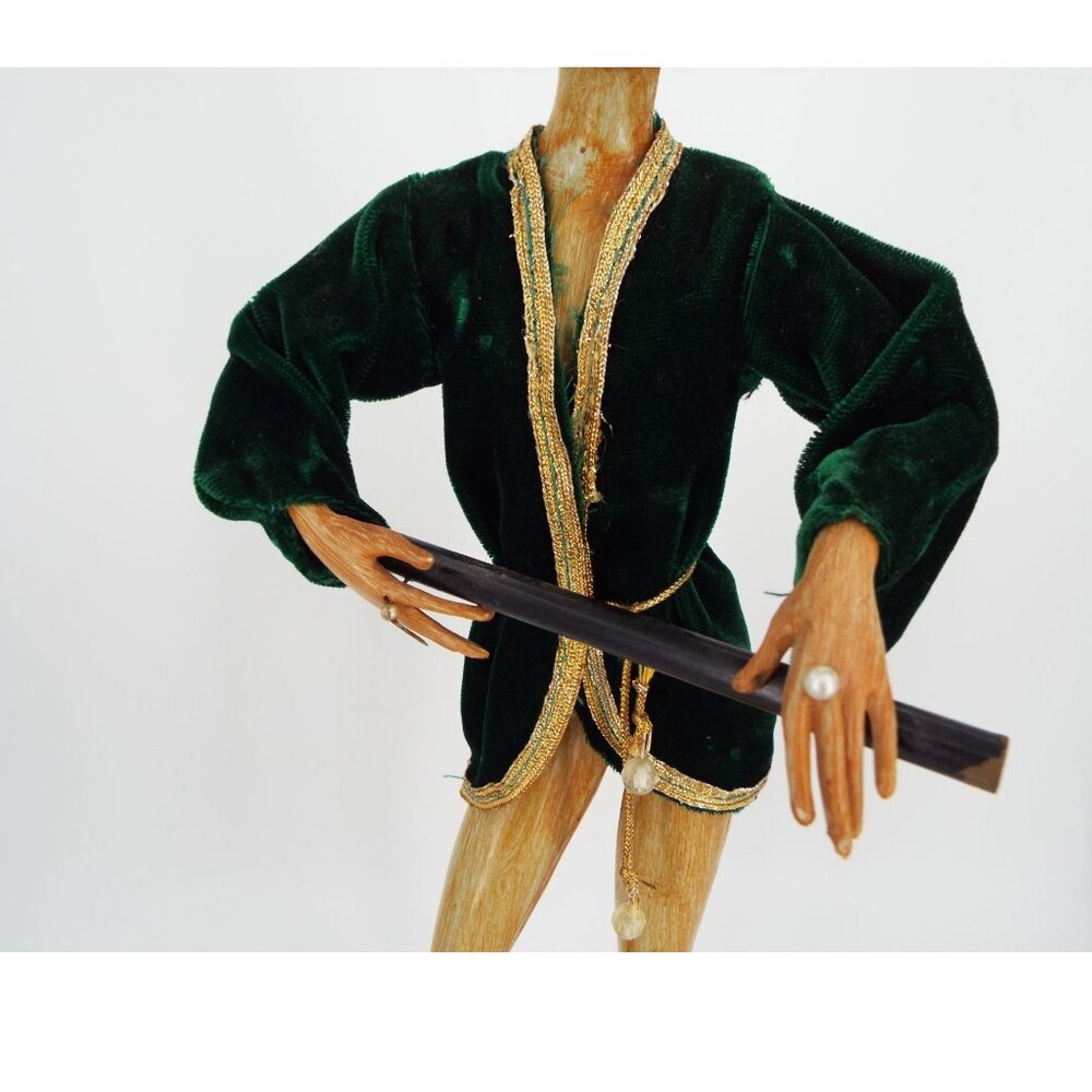 Vintage MCM Hollywood Regency 18" Pixie Elf Sculpture Figurine Hong Kong - Picture 4 of 15